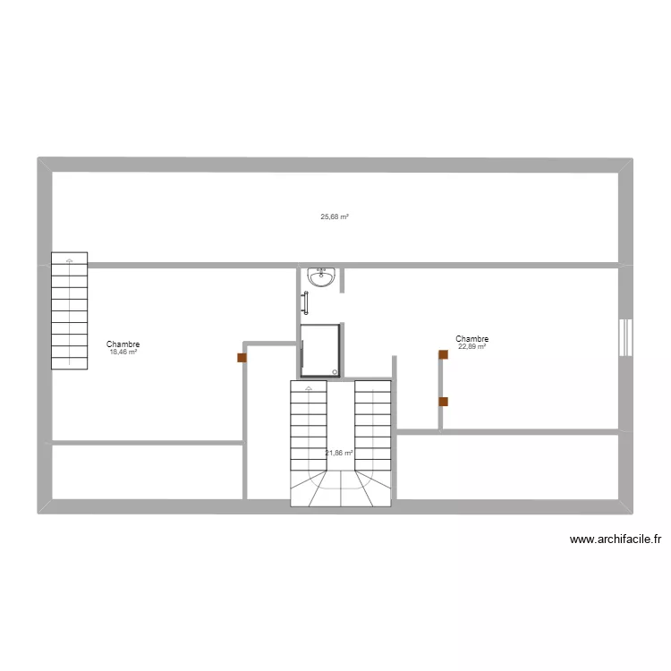 BAT 1 GRENIER. Plan de 4 et 89 m² BAT 1 GRENIER. Plan de 4 et 89 m²