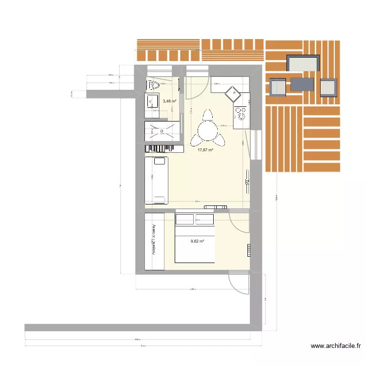 Appt ss Payas New 2. Plan de 3 et 31 m² Appt ss Payas New 2. Plan de 3 et 31 m²