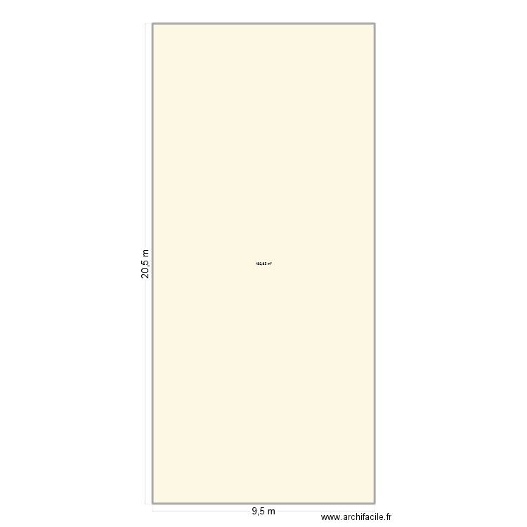 Plan M. Ella. Plan de 1 pièce et 193 m2