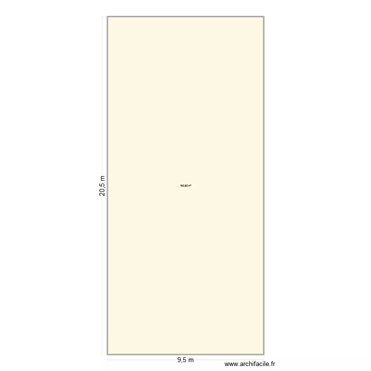 Plan M. Ella. Plan de 1 pièce et 193 m²