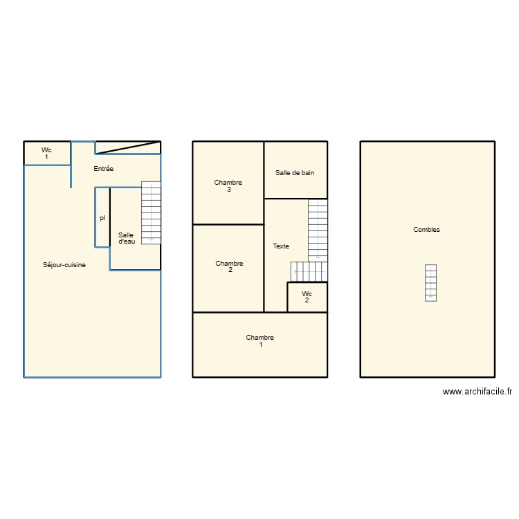 PLOBANNALEC LESCONIL BARON. Plan de 13 pièces et 165 m2