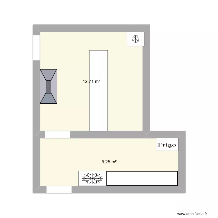 tasty crousty. Plan de 2 et 21 m² tasty crousty. Plan de 2 et 21 m²