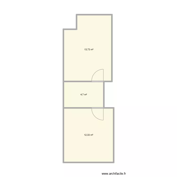 Dureil - R+1. Plan de 3  et 31 m²