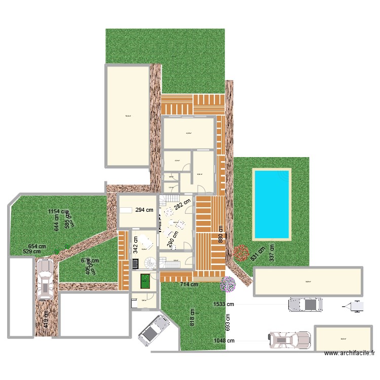 ensemble immo  lachaux. Plan de 40 pièces et 462 m2