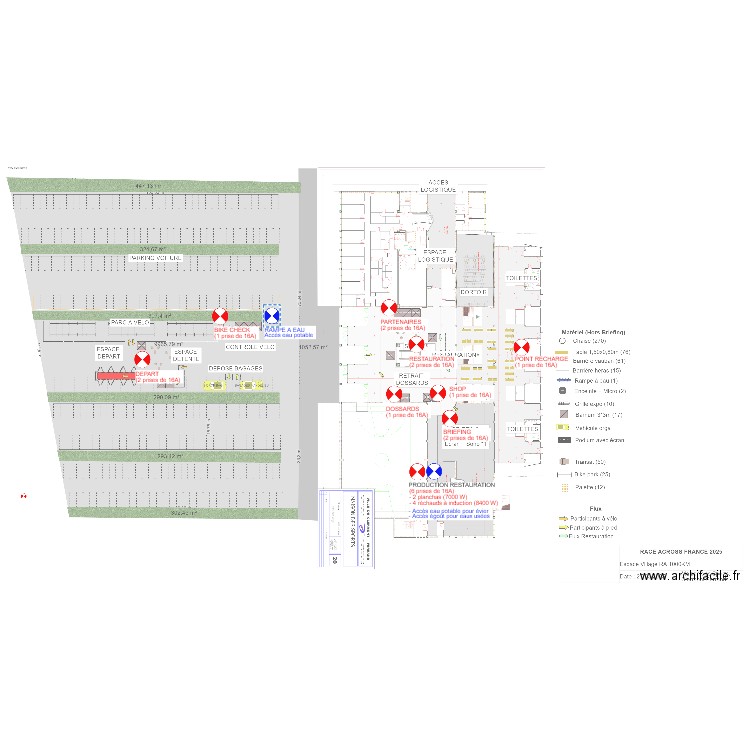 RAF25 - RESSOURCES - CLERMONT MAISON DES SPORTS. Plan de 0 pièce et 0 m2