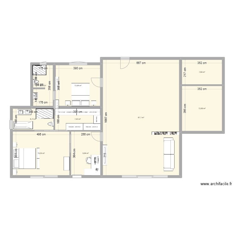 Projet. Plan de 0 pièce et 0 m2