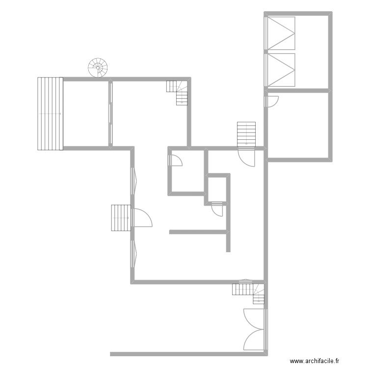 BONNEMAIN_F9. Plan de 6 pièces et 173 m2