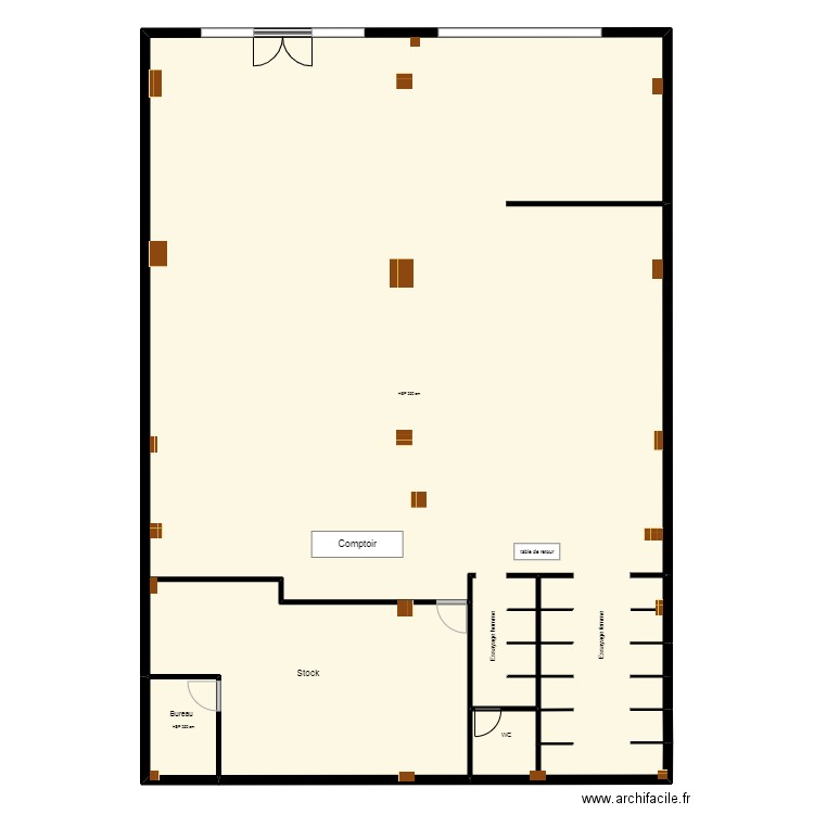 yolo el mourouj. Plan de 3 pièces et 355 m2