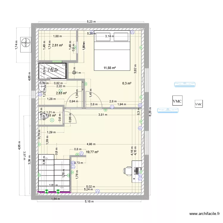 Natacha2026-Plaquiste. Plan de 7 et 40 m² Natacha2026-Plaquiste. Plan de 7 et 40 m²