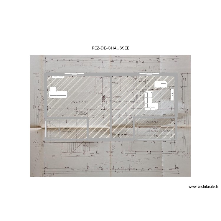 chacha 2. Plan de 3 pièces et 175 m2