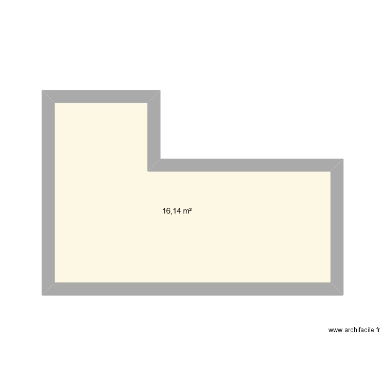 MONT MARSAN. Plan de 1 pièce et 16 m2