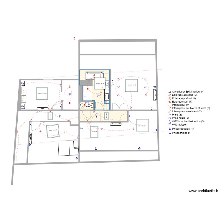 Casa étage éléc. Plan de 0 pièce et 0 m2
