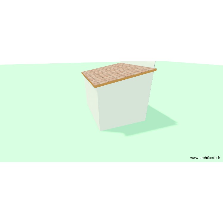 essai dessin toiture 1 pant. Plan de 1 pièce et 12 m2