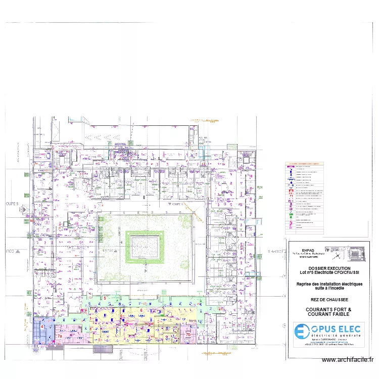 EHPAD RDC CFO. Plan de 5  et 469 m²