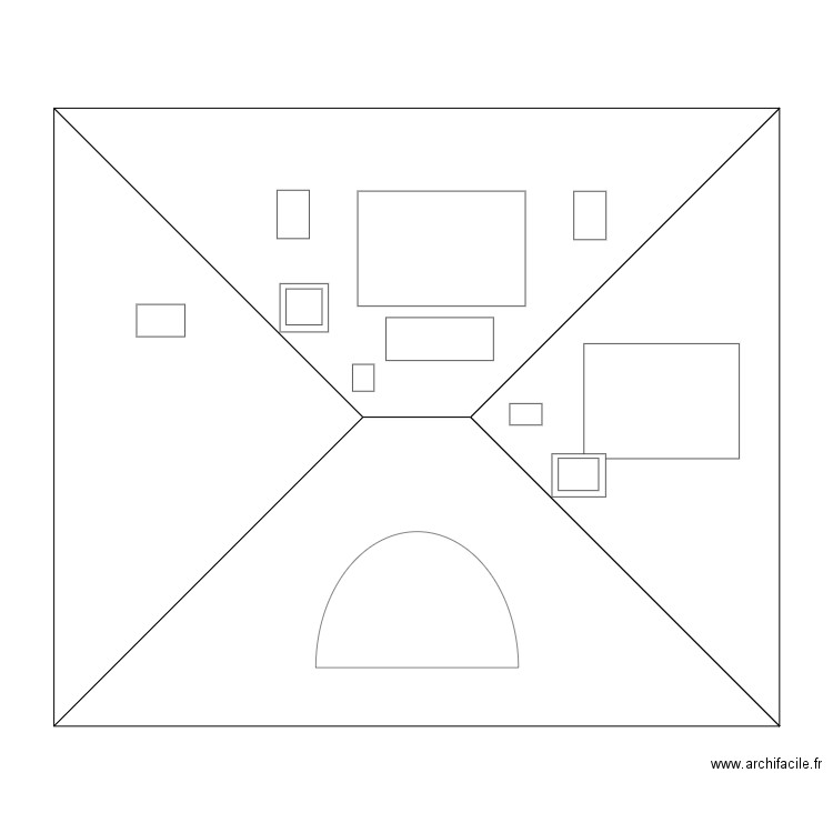Les Challonges - Plan dessus. Plan de 0 pièce et 0 m2