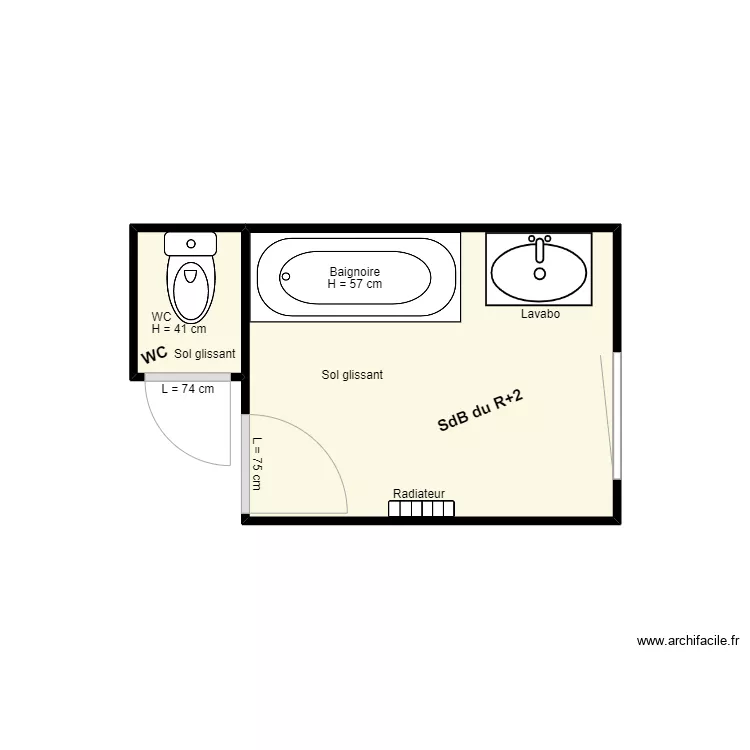 CHAN avant travaux 2. Plan de 