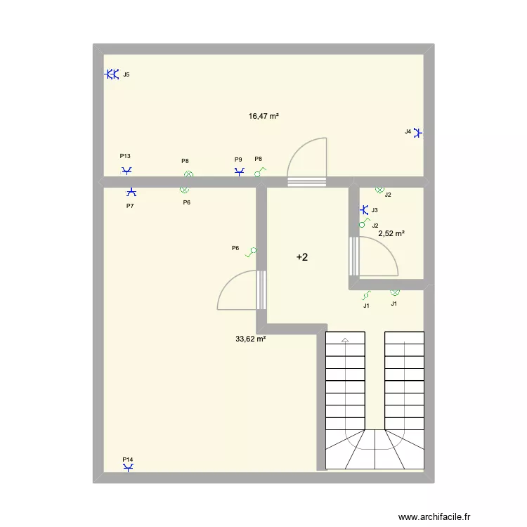 WEMEL 1/4. Plan de 3  et 53 m²