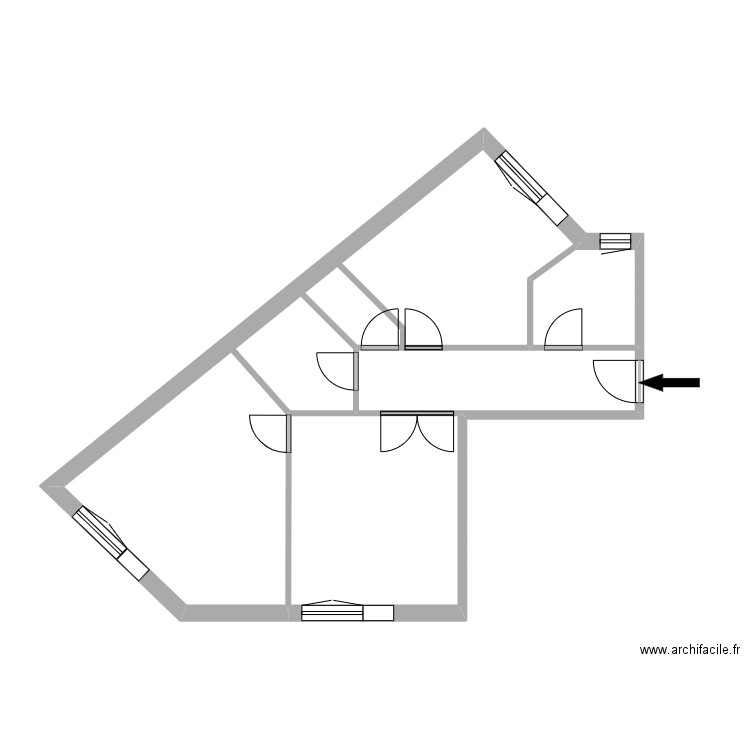 FABISZAK JEANNE m. Plan de 4 pièces et 52 m2