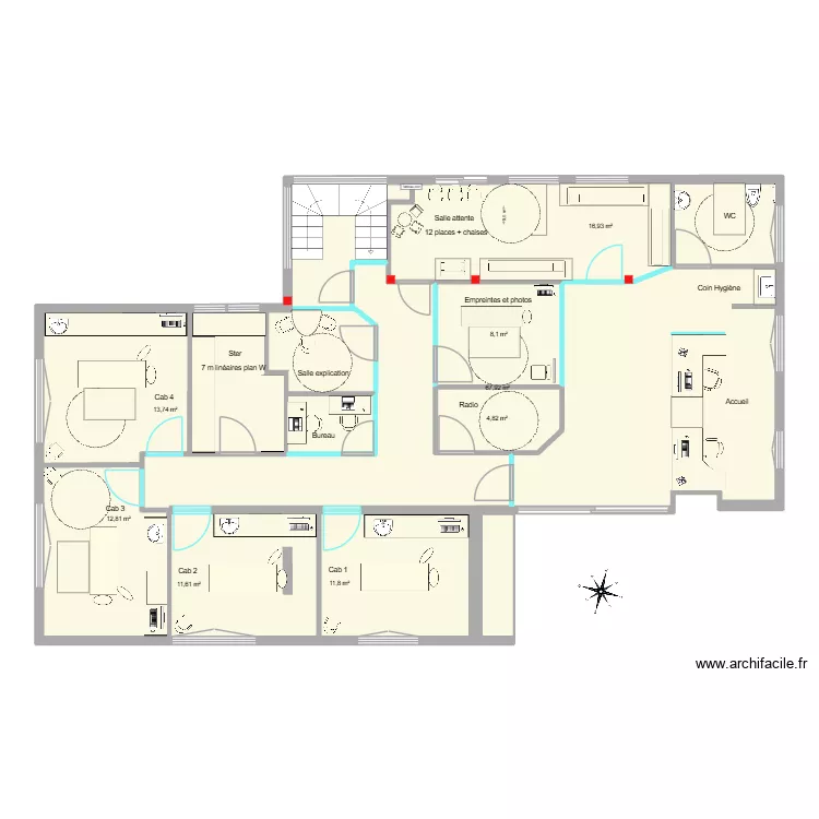 Leroux Barth version 6 bis. Plan de 11 et 163 m² Leroux Barth version 6 bis. Plan de 11 et 163 m²