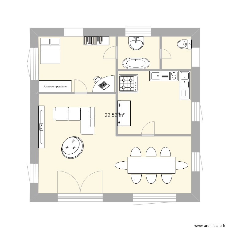 Apparte1. Plan de 0 pièce et 0 m2