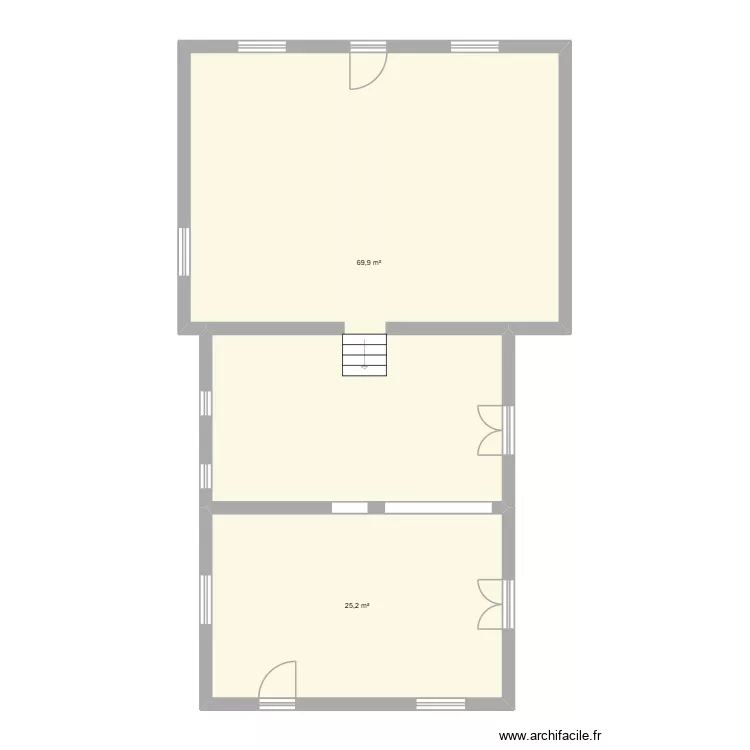 test. Plan de 2  et 95 m²