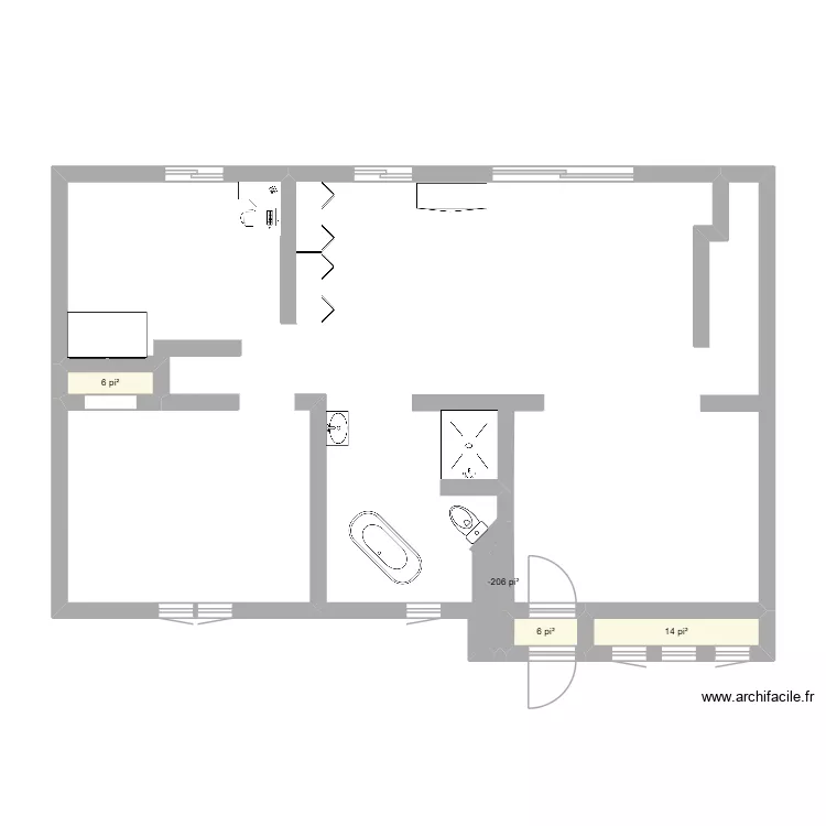 PLAN 3D. Plan de 4 et 3 m² PLAN 3D. Plan de 4 et 3 m²