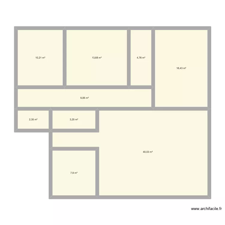 Maison Cotonou RDC. Plan de 9  et 108 m²