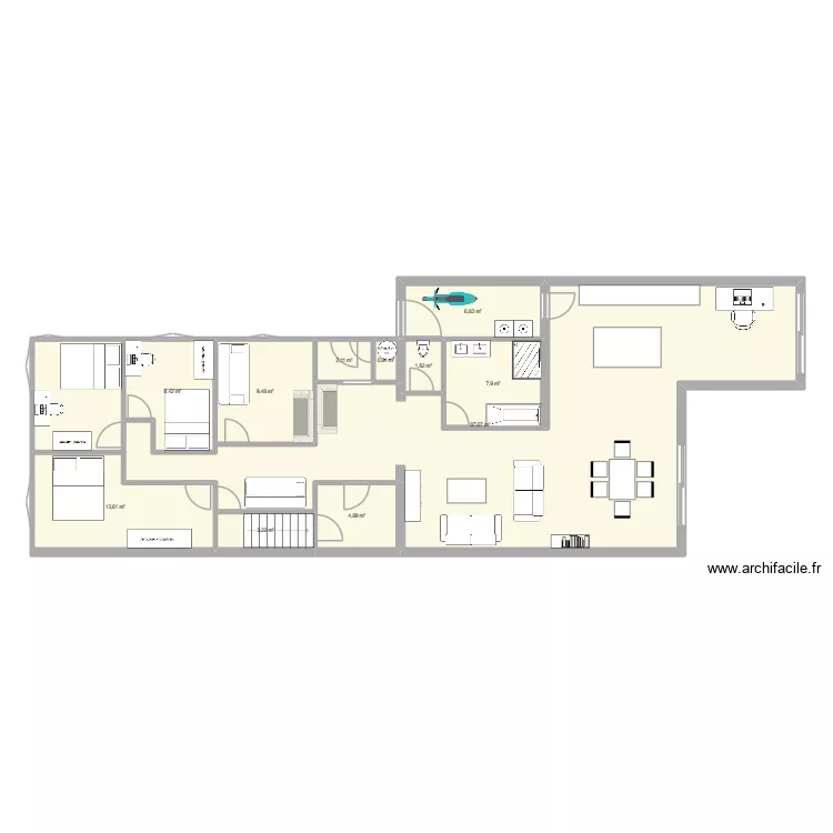 CHERENG. Plan de 11  et 147 m²