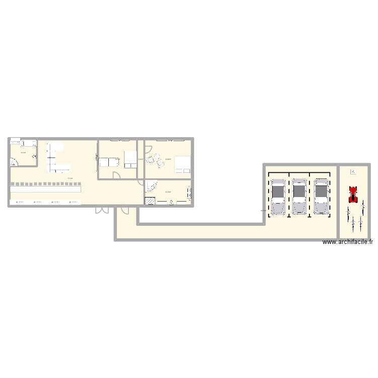 maison papyto 2044. Plan de 9 pièces et 419 m2