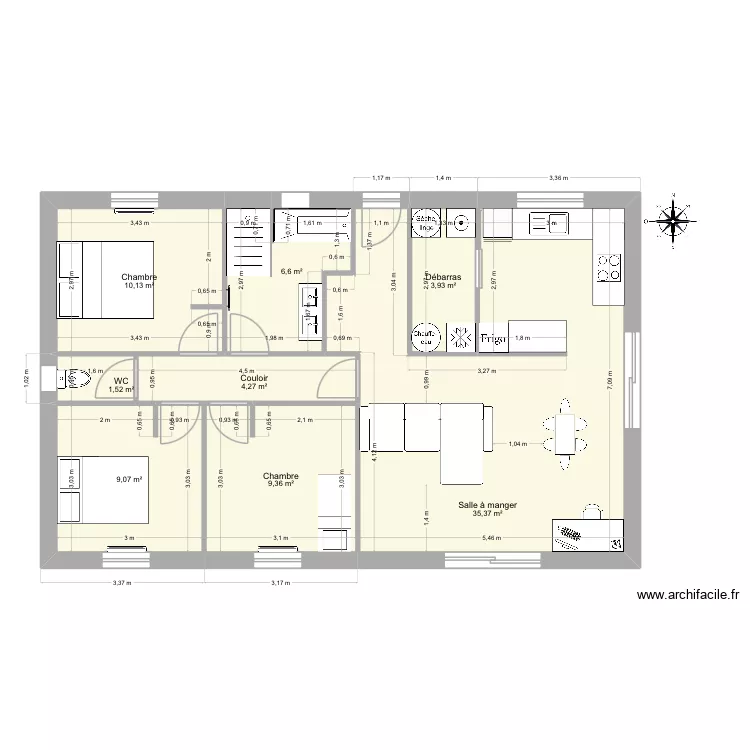 Maison. Plan de 8 et 80 m² Maison. Plan de 8 et 80 m²