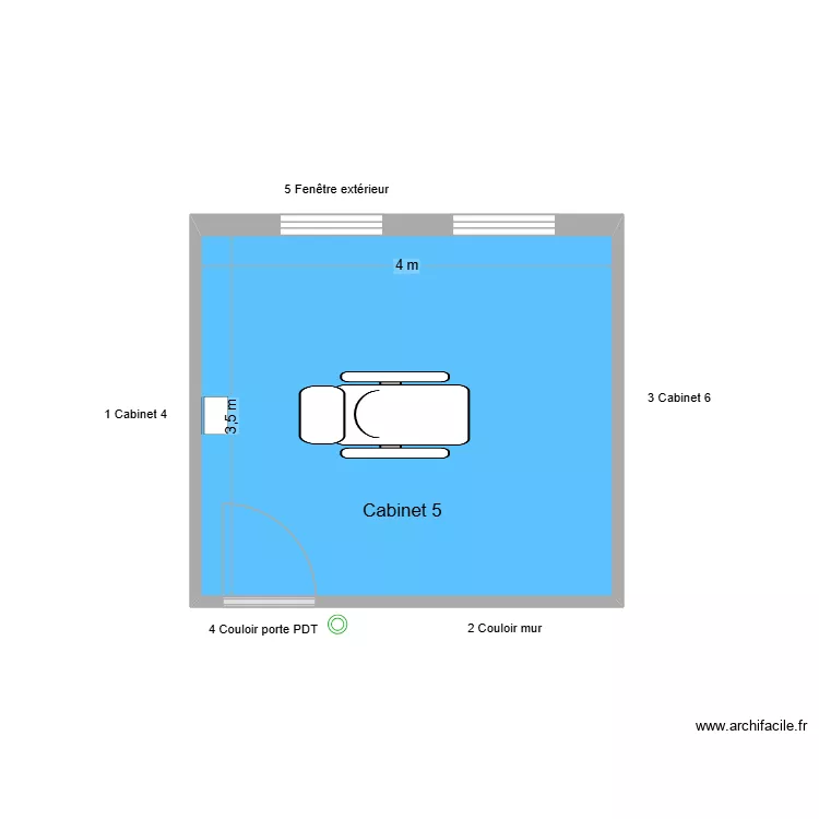 61199 Cabinet 5. Plan de 