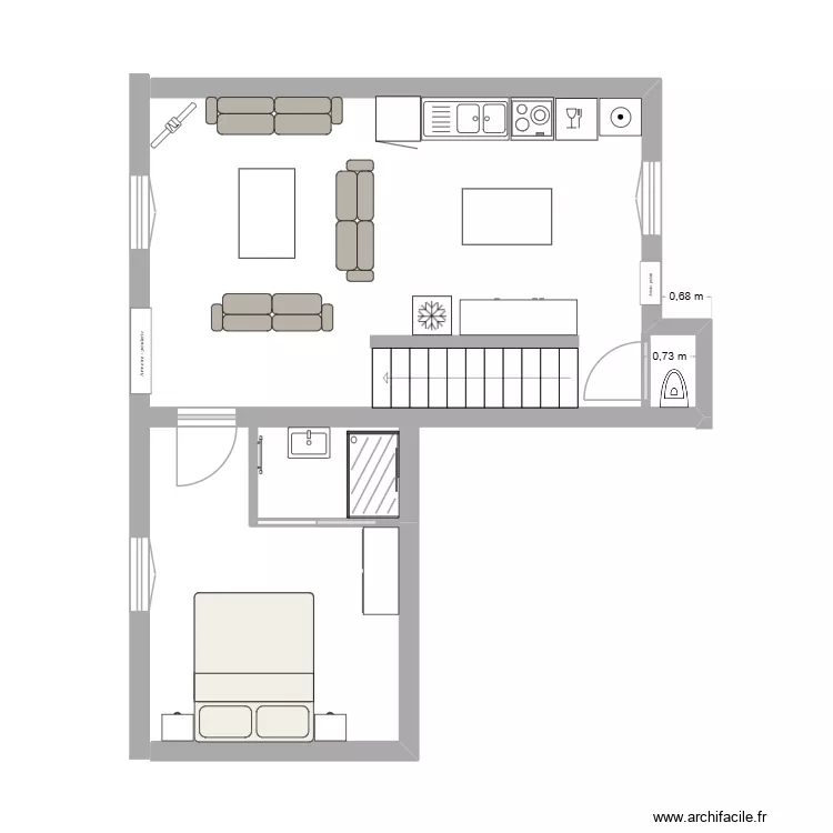 1etage. Plan de 