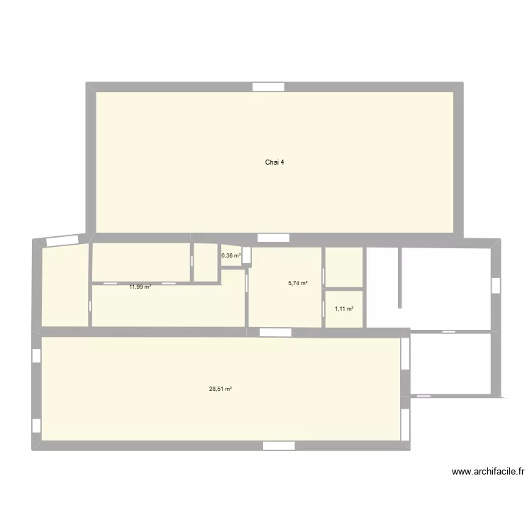 chai 4. Plan de 6 Pièces et 86 m² chai 4. Plan de 6 Pièces et 86 m²