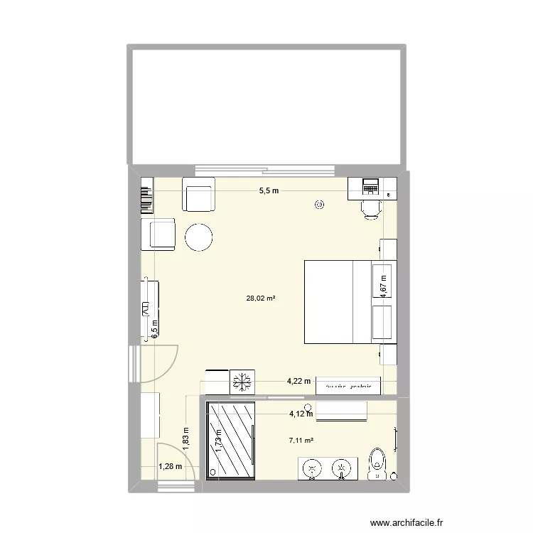 Plan étage 3. Plan de 2 et 35 m² Plan étage 3. Plan de 2 et 35 m²