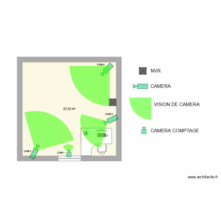 INFLUENCE SAINT LOUIS. Plan de 1 et 23 m² INFLUENCE SAINT LOUIS. Plan de 1 et 23 m²