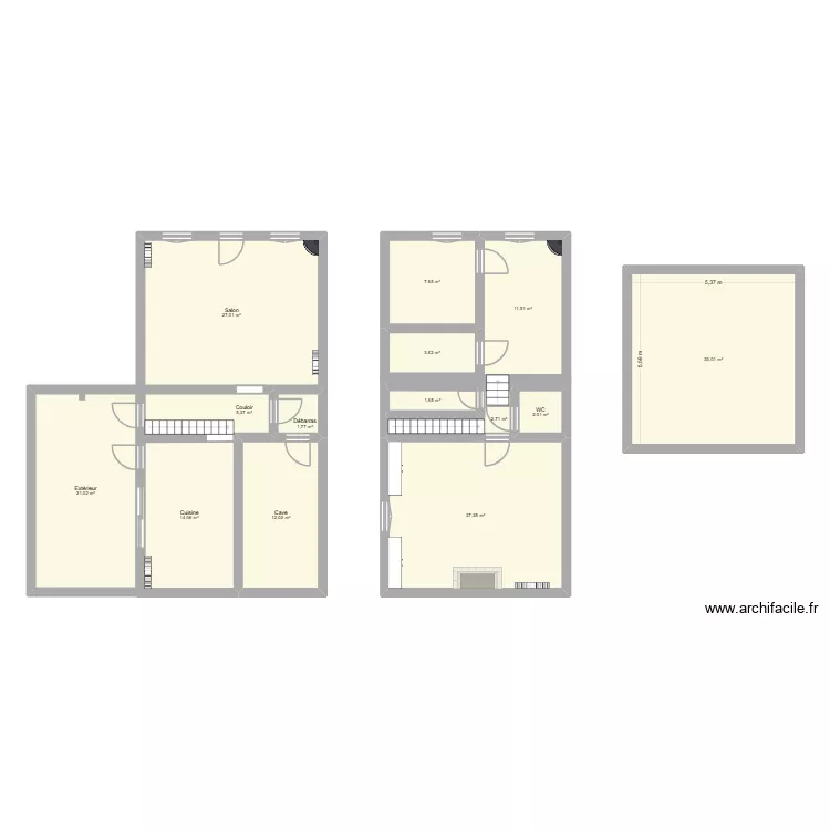 maison. Plan de 14 et 168 m² maison. Plan de 14 et 168 m²