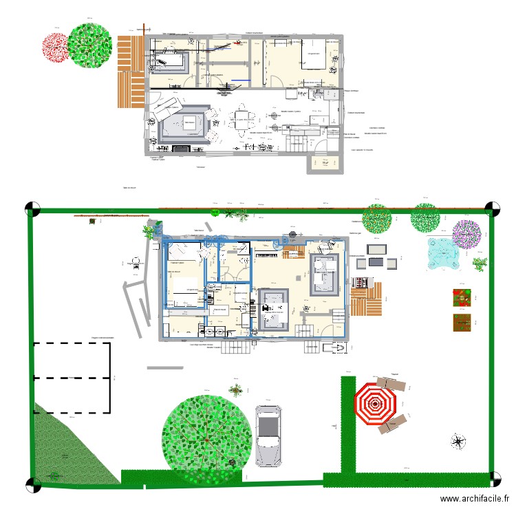 Mont blanc option 5. Plan de 7 pièces et 113 m2
