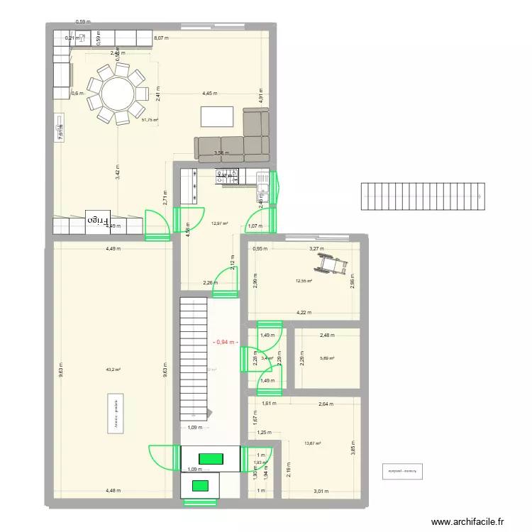plan 1.4. Plan de 10 Pièces et 316 m² plan 1.4. Plan de 10 Pièces et 316 m²