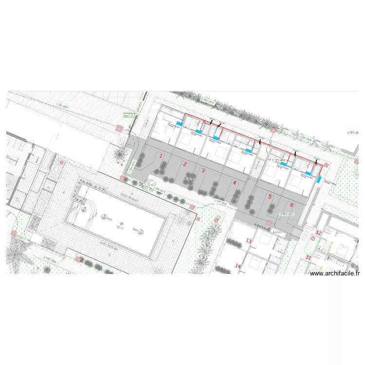 Hotel le Dimitile B&acirc;timent 1. Plan de 