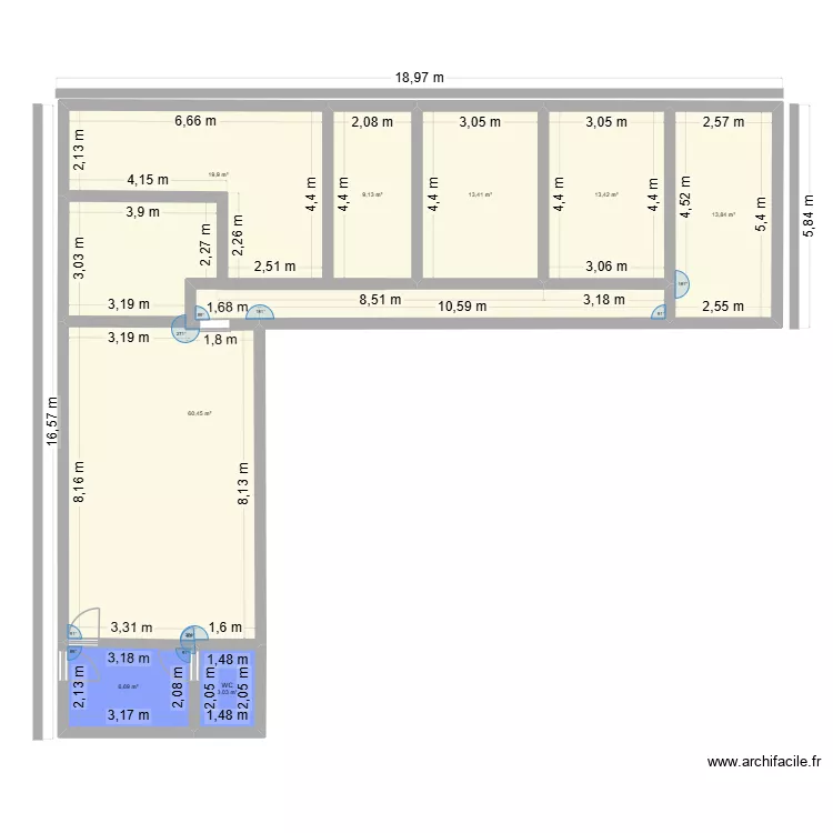Maison SJDLM. Plan de 8 et 140 m² Maison SJDLM. Plan de 8 et 140 m²