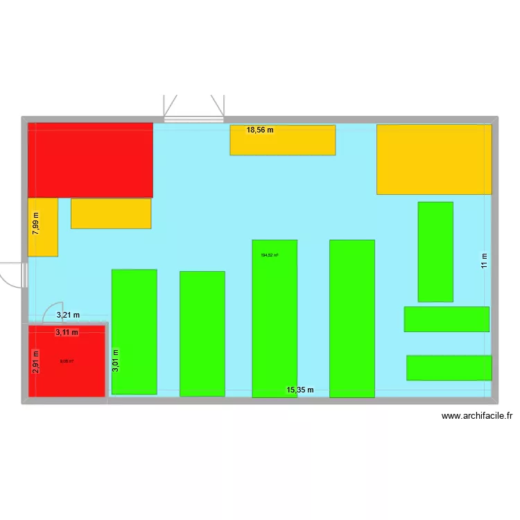 Aravis. Plan de 2  et 204 m²