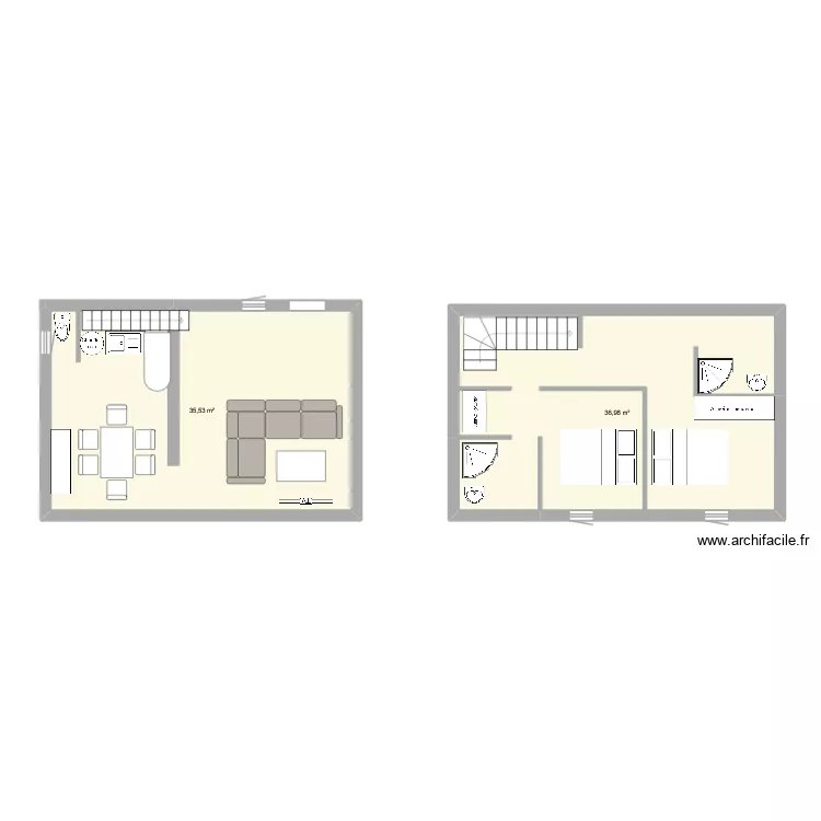 studio 2. Plan de 2 et 73 m² studio 2. Plan de 2 et 73 m²