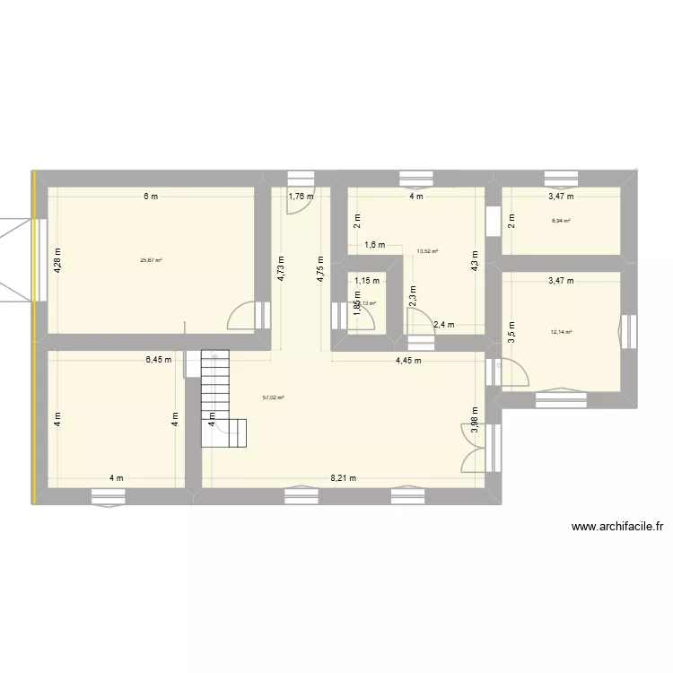 AURELE. Plan de 6 et 117 m² AURELE. Plan de 6 et 117 m²