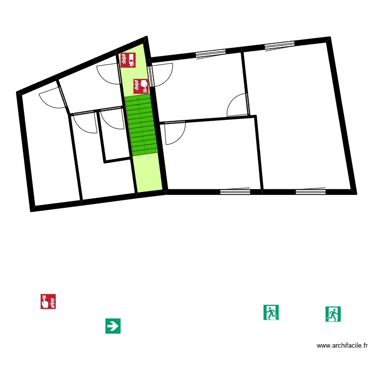 Art Th&eacute;rapeutique etage. Plan de 