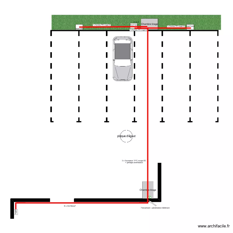 Bornes de recharges 3C. Plan de 