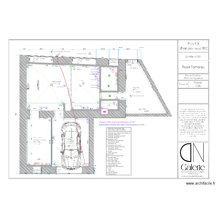 FONTAINE. Plan de 0 pièce et 0 m2