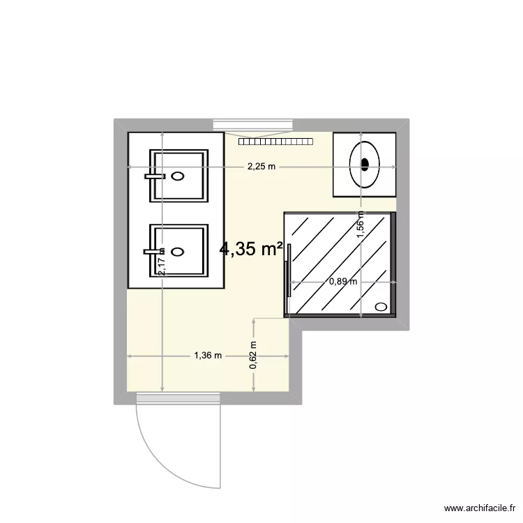 Vincent Cuaz. Plan de 1 et 4 m² Vincent Cuaz. Plan de 1 et 4 m²