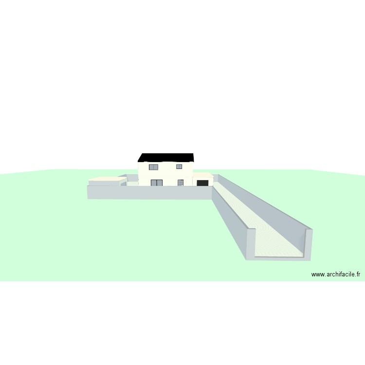 Maison R+1 135m2. Plan de 17 pièces et 700 m2