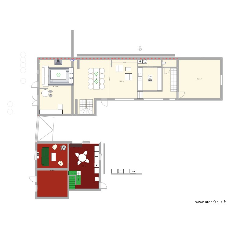 Pierrefite-Sur-Sauldre V2. Plan de 12 pièces et 270 m2
