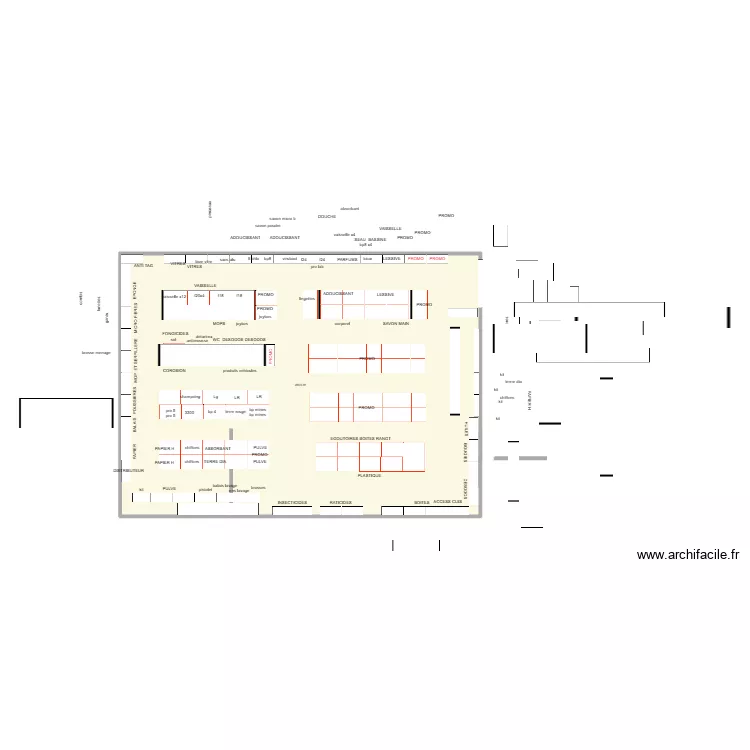 MAG 101. Plan de 1  et 281 m²